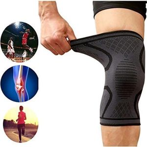 Premium Kniebandage Knieschoner Knee Support Knieschutz Fitness Knieschoner für Volleyball Joggen Handball 2er Set, XL, 75 % Nylon, 27 cm