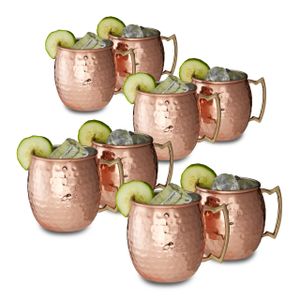 relaxdays 8 x Moscow Mule Becher