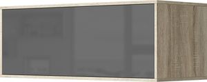 SMARTBett Hängeschrank mit 1 Klapptür zu 120 & 140 Schrankbetten Horizontal Standard Eiche Sonoma/ Anthrazit Hochglanz
