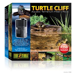Exo Terra Turtle Cliff, Filter für Aqua Terrarien, Paludarium. Felsen un Filter