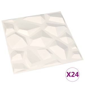 vidaXL Wandpaneele 24 Stk. 3D 0,5×0,5 m 6 m²