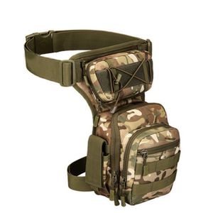 Taktisch Beintasche Hüfttasche Sport Tactical Leg Bag Armee Beintaschen Wasserdicht Gürteltasche Werkzeugtasche Tasche für Bein Motorrad Wandern Outdoor(CP camouflage)