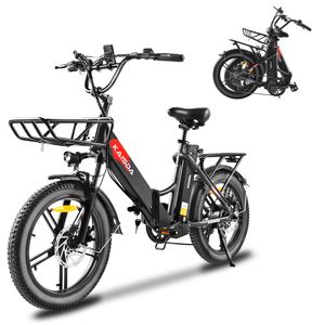 20*3.0inch Ladies LCD Fat Foldable E- Bike E-Mountainbike Electric Bike 20.8Ah 150Km SHIMANO 7 25km/h E Folding Bike with Basket, E-bike Folding Bikes for Men 20*3.0inch Ladies LCD Fat Foldable E- Bike E-Mountainbike Electric Bike 20.8Ah 150Km SHIMANO 7 25km/h E Folding Bike with Basket, E-bike Folding Bikes for Men