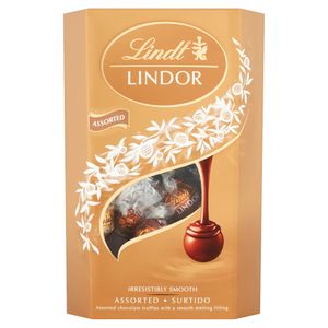 Lindt Lindor pralinky z horkej a bielej mliečnej čokolády s náplňou 337 G