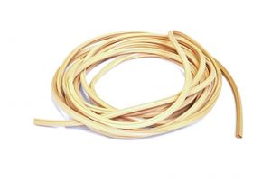 Silikonové těsnění ke dveřím, světle béžová, 10mm Silikonové těsnění ke dveřím, světle béžová, 10mm