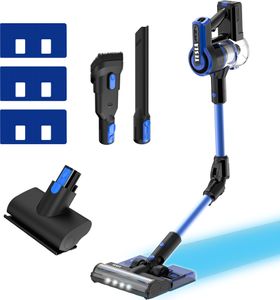 TESLA PureStar E70 Aqua Pro flexibilní akumulátorový vysavač, vysavač 3v1 + mop, výměnná baterie, HEPA13, modrá/černá
