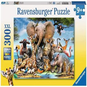 RAVENSBURGER Puzzle Kamarádi z Afriky 300 dílků