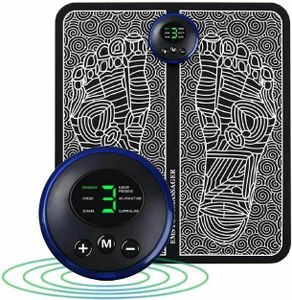 Fußmassageräte, EMS Elektrisches Fußmassagegerät, 6 Modi, 9 Einstellbare Frequenzen, Tragbare USB wiederaufladbare