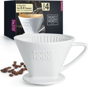 Moritz & Moritz Kaffeefilter Größe 4 weiß