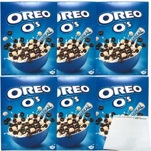 Oreo O's Cereal Knusperfrühstück 6er Pack (6x350g Packung) + usy Block