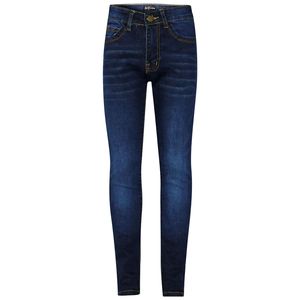 Kinder Mädchen Dunkelblau Plain Schlank Denim Komfort Jeans Mode Hosen 164
