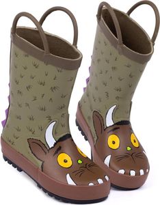 The Gruffalo - Dětské gumové holínky s 3D hroty NS8720 (28 EU) (hnědá) The Gruffalo - Dětské gumové holínky s 3D hroty NS8720 (28 EU) (hnědá)