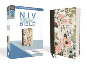 NIV; Thinline Bible; Cloth over Board; Floral; Red Letter; Comfort Print