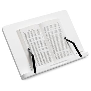 Navaris Buchständer kompatibel mit iPad Ständer - 34x24cm Buchhalter Buchstütze aus Bambus - Stand Halter für Buch - für Küche Schreibtisch