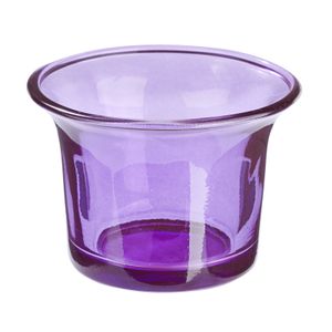 Teelichtglas 6,5 x 4,5 cm, lila