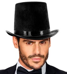 Stylischer Zylinder | hochwertig & stabil | Faschings Hut für Männer & Frauen | ideal für Halloween Karneval & als Verkleidung |