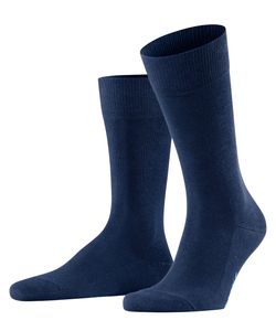 FALKE Herren Socken - Family SO, Allrounder Strümpfe, Uni, Baumwollmischung Blau (Royal Blue) 43-46
