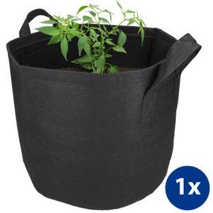 mumbi Pflanzsack Pflanzentasche Pflanzen Sack Tasche Smart Grow Bag Vliesstoff mit Griffen 19 Liter