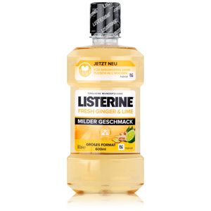 Listerine Fresh Ginger & Lime 600ml - Milder Geschmack (1er Pack)
