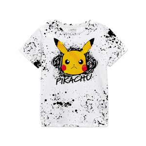 Pokemon Kinder T:Shirt - Pikachu Splat, 9-11 Jahre, Weiß