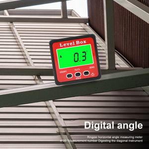 1 Setzen Sie digitale Neigungsmesser Hintergrundbeleuchtung Magnetischer Adsorptionspegel -Protraktor -Messwerkzeug Haushaltsversorgung
