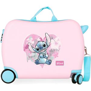 Lilo & Stitch Sitzkoffer Kinder Hartschalen Koffer Joumma Bags Sitzkoffer Ziehkoffer Kinderkoffer 34 Liter Disney Rosa