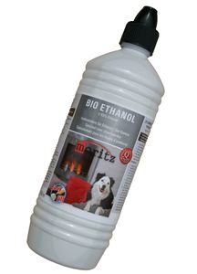 1 L Moritz Bio Ethanol >95 % für Ethanolkamine Gelkamine Rückstands Verbrennen
