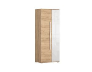 Šatní skříň 80 cm ALEXANDRA - dub zlatý / bílá Šatní skříň 80 cm ALEXANDRA - dub zlatý / bílá