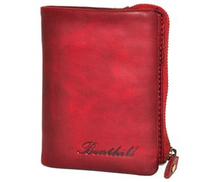 Benthill Kleine Geldbörse Echt Leder - Damen Geldbeutel mit RFID Schutz - 6 Kartenfächer - Slim-Wallet inkl. Geschenkbox