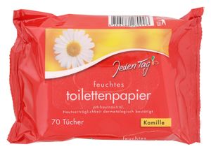 Jeden Tag Feuchtes Toilettenpapier Kamille (70 St.)