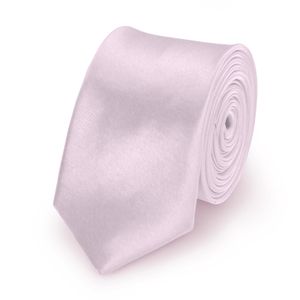 Krawatte Flieder slim aus Polyester einfarbig uni schmale 5 cm