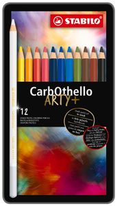 STABILO Kredki pastelowe CarbOthello ARTY+ 12 szt. metalowe etui