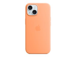 Apple iPhone 15 Silikon Case mit Magsafe - Sorbet Orange