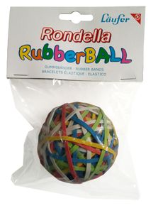 1x LÄUFER Gummibänder Ball in verschiedenen Farben, 200 Stück