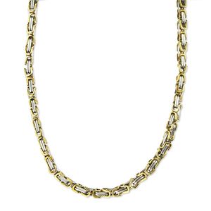 5 mm Königskette Armband Herrenkette Männer Kette Halskette, 22 cm Silber / Gold Edelstahl Ketten