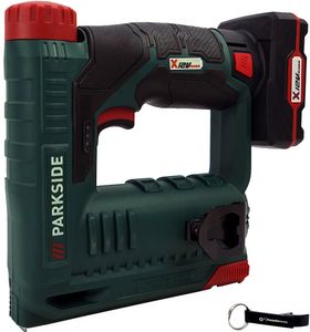 PARKSIDE® 12V Akku Tacker PAT 12 (inkl. 4Ah Akku) + HEADNMORE® Schlüsselanhänger im HEADNMORE® Bundle