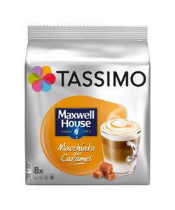 Tassimo Maxwell House Latte Macchiato Karamell 16 T-Discs 8 Portionen