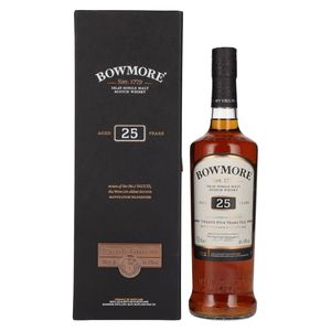 Bowmore 25 Jahre Islay Single Malt Scotch Whisky in Geschenkpackung | 43 % vol | 0,7 l