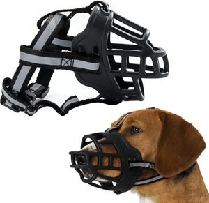 Maulkorb für Große Hunde XL,   Maulkorb Hund, Maulkorb für Hunde, Silikon, die Alles Fressen, Anti-Bellen(XL)