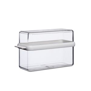 Mepal Modula Knäckebrotdose Stora 1600 ml, Kunststoff, 21,7 x 9,2 x 12,9 cm, transparent/weiß