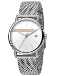 Esprit ES1G047M0045 Timber Silver Mesh Dámské hodinky z nerezové oceli s datem stříbrné barvy