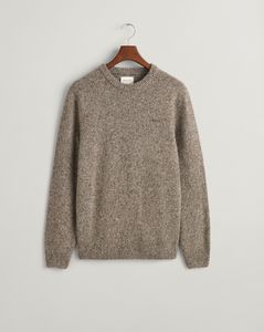 Wollen Gant Pullover Rundhalsausschnitt grau Wollen Gant Pullover Rundhalsausschnitt grau