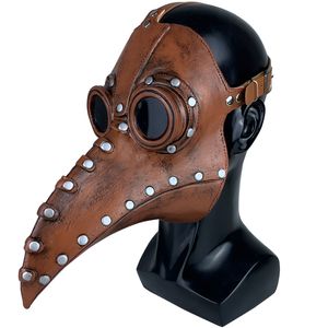 Maska so zobákom Maska moru Maska havrana Maska morového lekára Maska morového lekára Steampunk Gothic Head Mask Props Scary Doctor Cosplay Halloween Costume Retoo