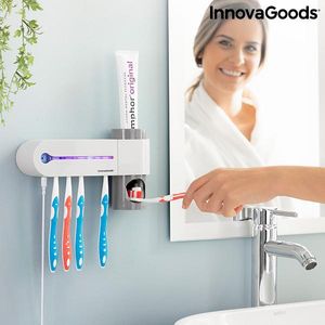 UV sterilizátor zubných kefiek s podstavcom a dávkovačom zubnej pasty Smiluv InnovaGoods