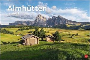 Almhütten Edition 2024. Gemütliche Hütten vor atemberaubendem Bergpanorama: Ein Fotokalender für Wanderer und Hüttensitzer! Tolle Landschaftsaufnahmen in einem großen Wand-Kalender.