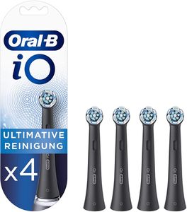 Náhradné hlavice Oral-B iO Ultimate Clean Black Mailbox Size, balenie 4 originálnych náhradných kefiek pre elektrické zubné kefky