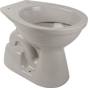 Belvit Stand-WC Manhattan Grau Tiefspüler Abgang Boden (senkrecht) 555x350x390