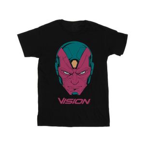 Marvel - "Avengers Vision Head" T-Shirt für Damen BI5006 (3XL) (Schwarz)