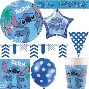 XL Partyset Stitch Kindergeburtstag Party Geburtstag-Deko Dekoration Teller Becher Servietten Einweggeschirr Lilo Angel