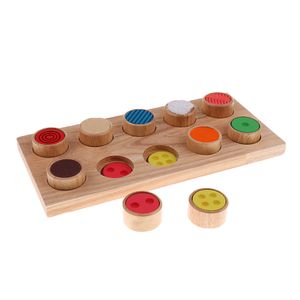 Montessori Sensor Material: 10 Typen Stoffe Berühren , Kinder Berühren/Gefühl Training Spielzeug